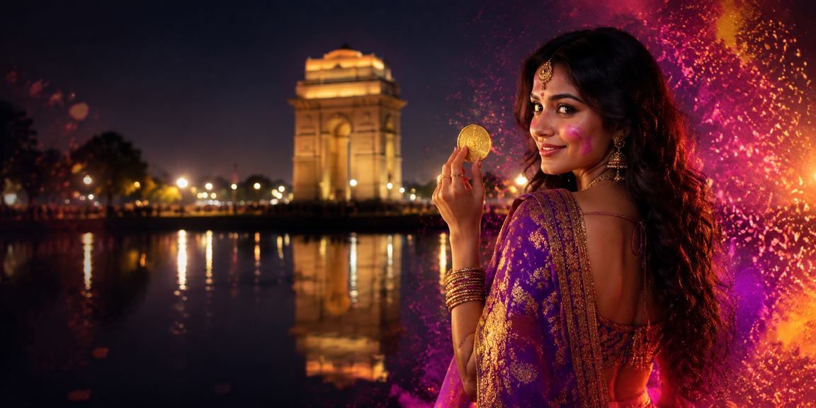 Evening slot gaming sessions in Delhi near India Gate during Holi festival